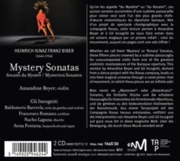 Amandine Beyer & Gli Incogniti - Biber: Mystery Sonatas (2 CD)