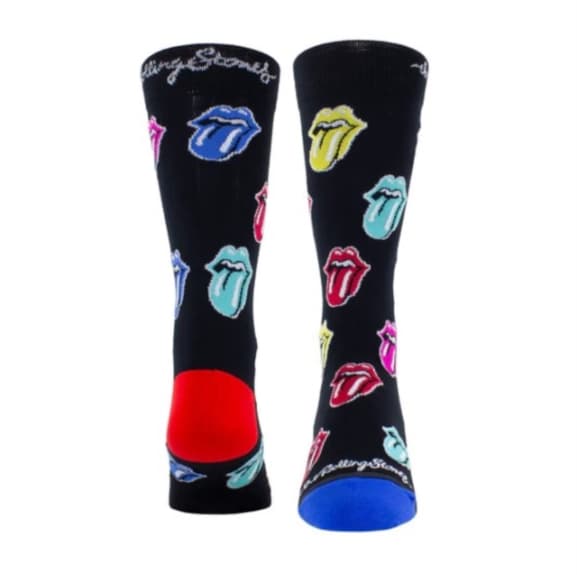 Rolling Stones - Rolling Stones Multicolour Tongues Crew Socks (one Size) (Apparel General)