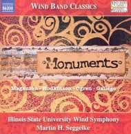 Illinois State University Wind Symphony, Martin H. Seggelke - Monuments (CD)