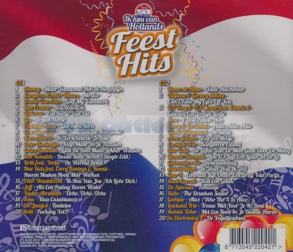 Various Artists - Ik Hou Van Hollands, Feest Hits (2 CD)