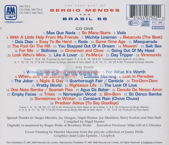 Sergio Mendes & Brasil '66 - Very Best Of Sergio Mendes & Brasil '66 The