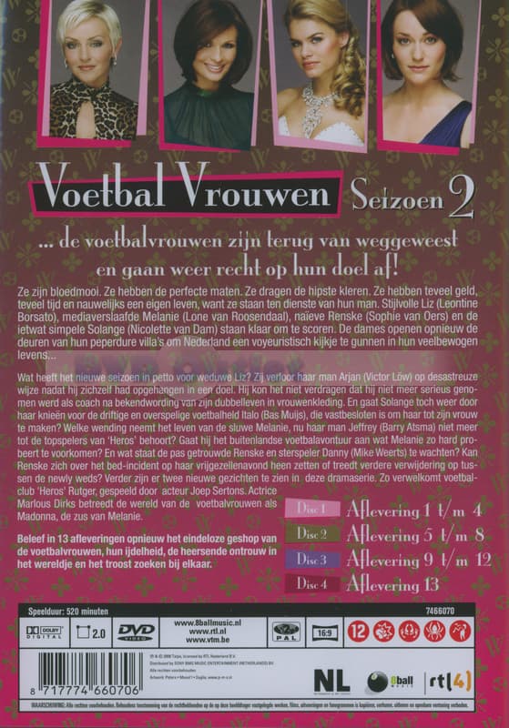 Voetbal Vrouwen - Seizoen 2 (4 DVD)