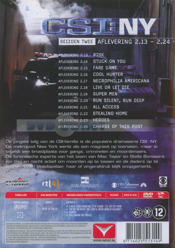 CSI: New York - Season 2, Episode 13-24 (3 DVD)