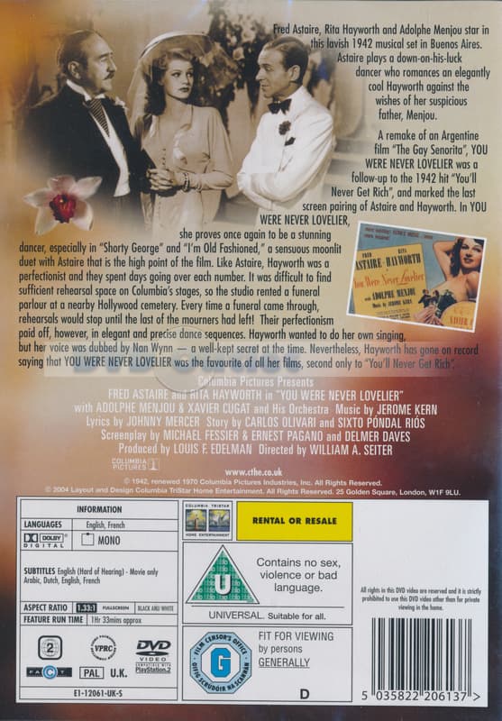 You Were Never Lovelier (Import)