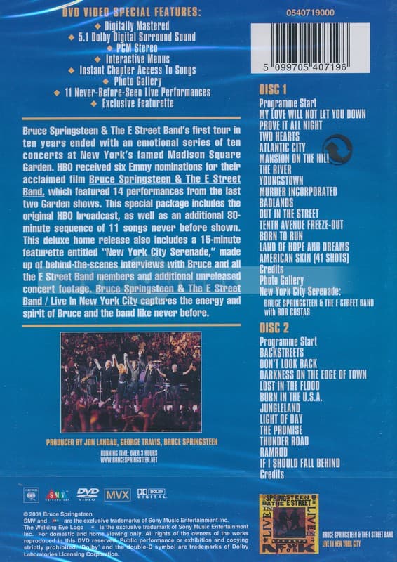 Bruce Springsteen - Live (DVD)
