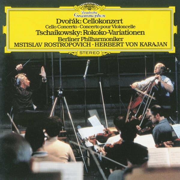 Mstislav Rostropovich, Berliner Philharmoniker, Herbert Von Karajan - Dvořák: Cello Concerto | Tchaikovsky: Rokoko-Variationen (CD)