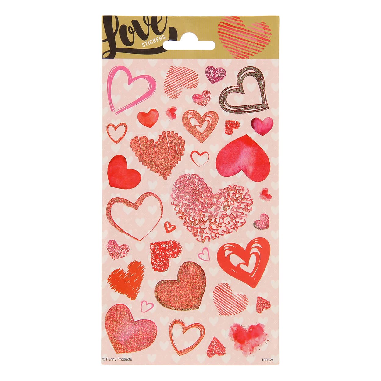 Stickervel Twinkle - Hartjes