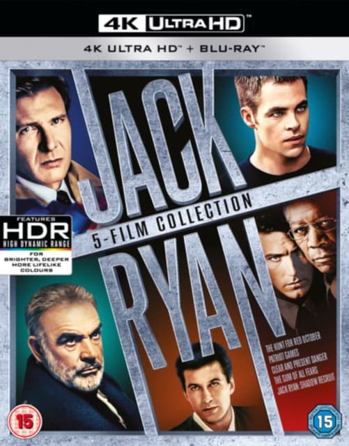The Hunt For Red October/ Patriot Games/ Clear And Present Danger/ Sum Of All Fears/ Shadow Recruit - 4k Uhd (Import)