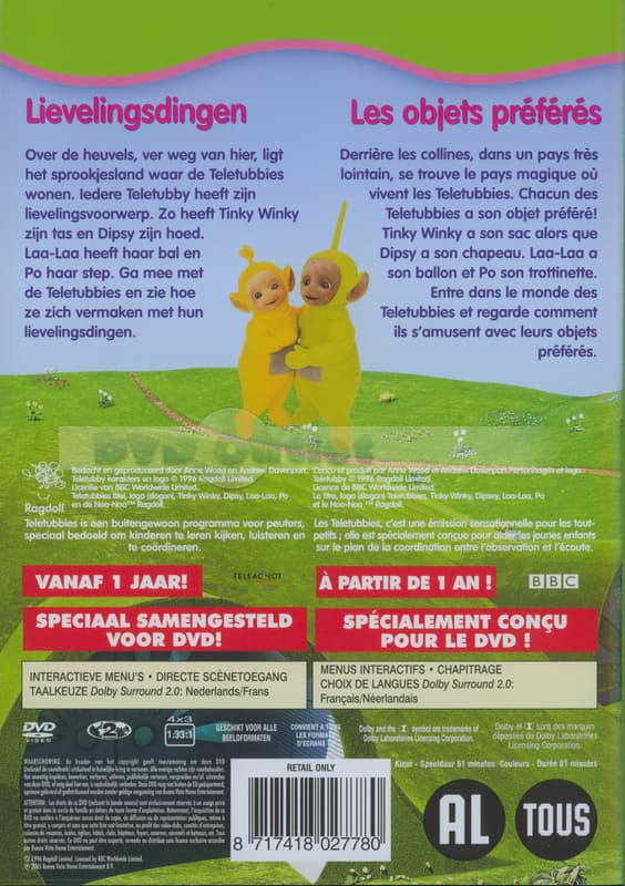 Teletubbies-lievelingsdingen (DVD)