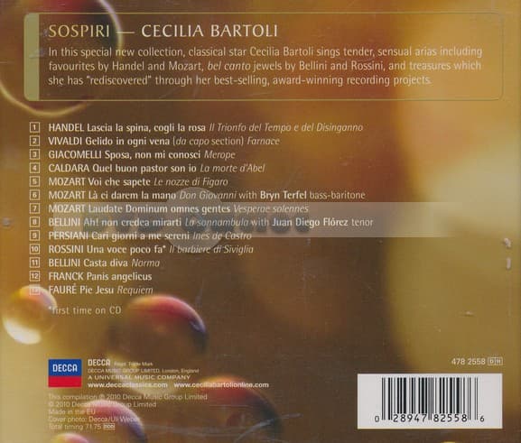 Cecilia Bartoli - Sospiri (CD)