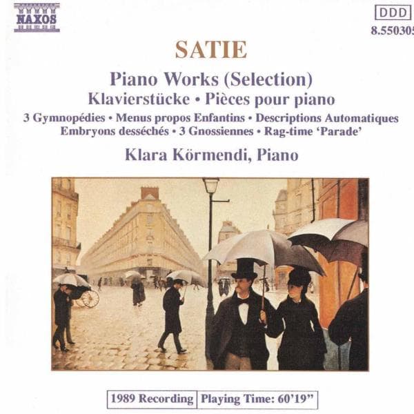 Klara Kormendi - Satie: Piano Works (Selection) (CD)