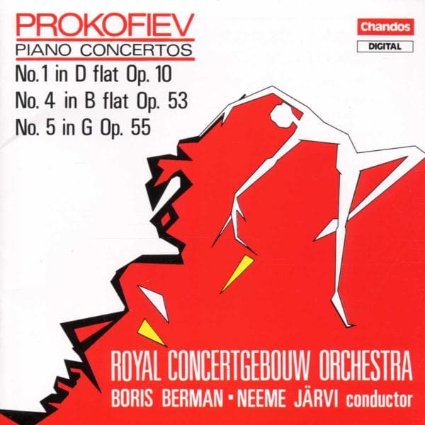 Boris Berman, Royal Concertgebouw Orchestra - Prokofiev: Piano Concertos Nos 1, 4 & 5 (CD)