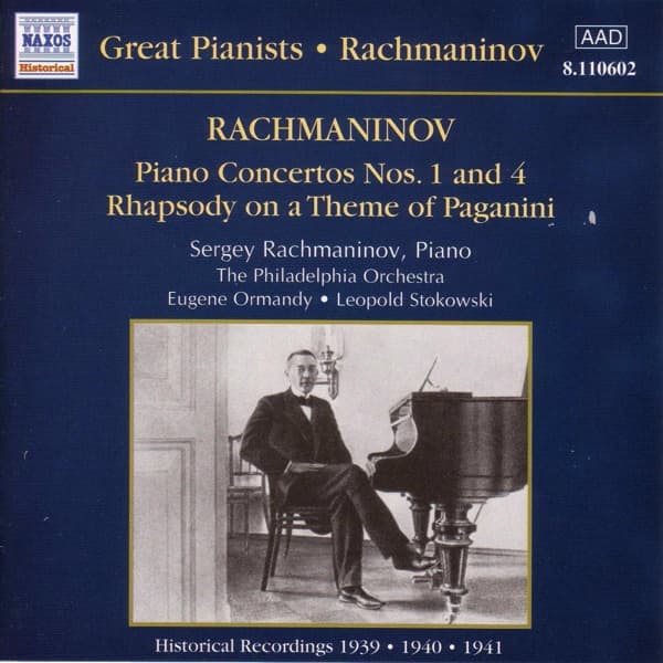 Philadelphia Orchestra, Eugene Ormandy, Leopold Stokowski - Rachmaninov: Piano Concertos Nos. 1 And 4 | Rhapsody On A Theme Of Paganini (CD)