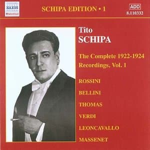 Tito Schipa - Complete Victor Recordings 1922 (CD) (Remastered)