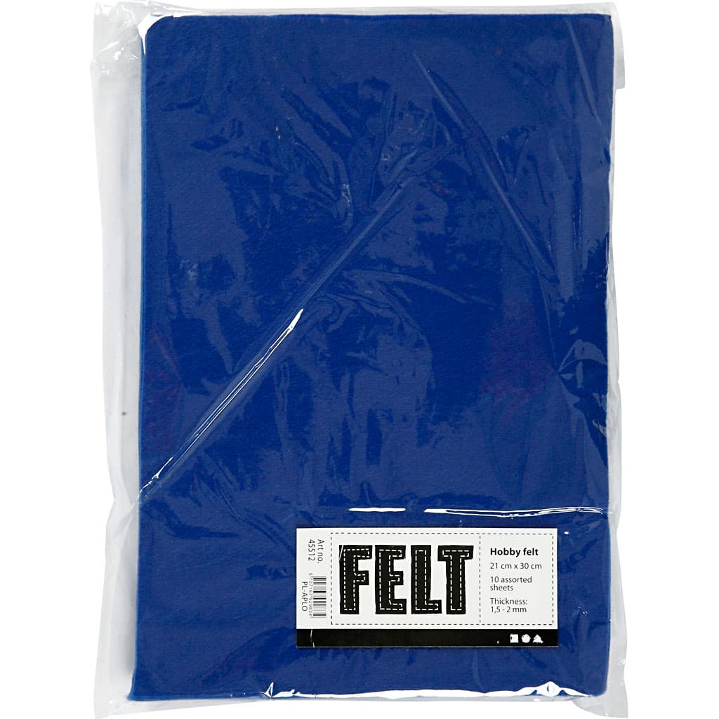 Hobbyvilt Blauw A4, 10 Vellen