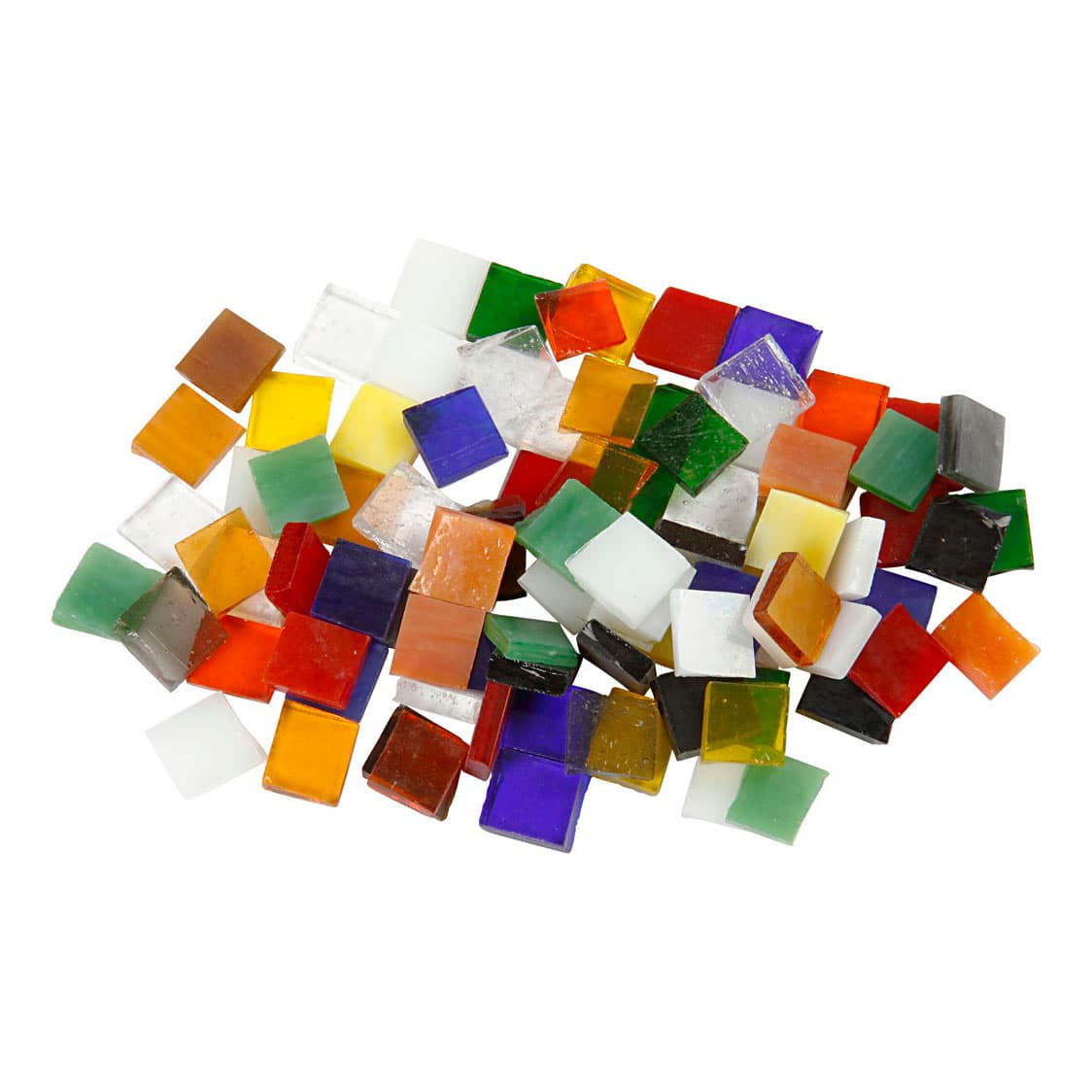 Glasmosaik, Gr??e 10x10 Mm, St?rke: 3 Mm, 454 G