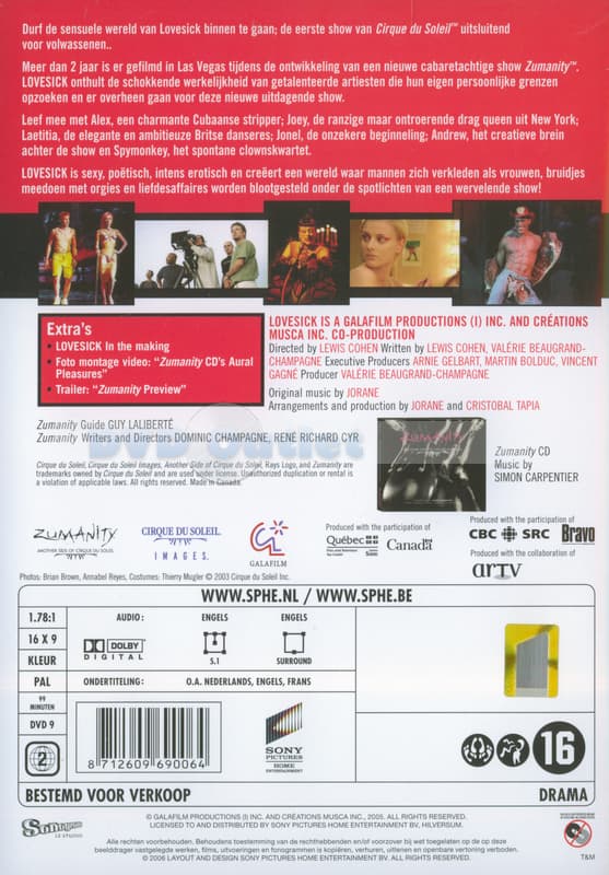 Cirque du soleil-lovesick (DVD)