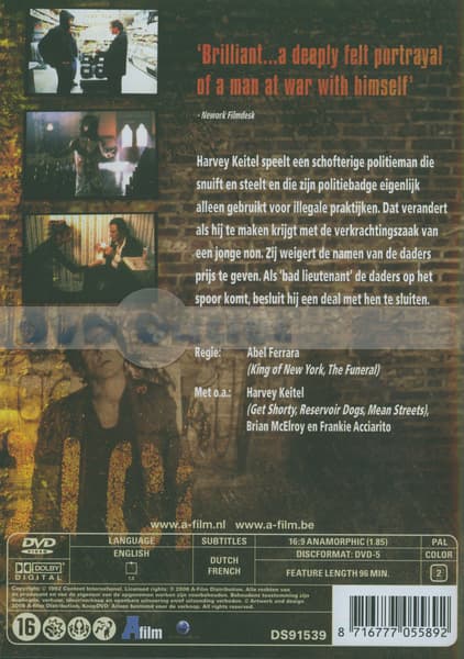 Bad lieutenant (DVD)