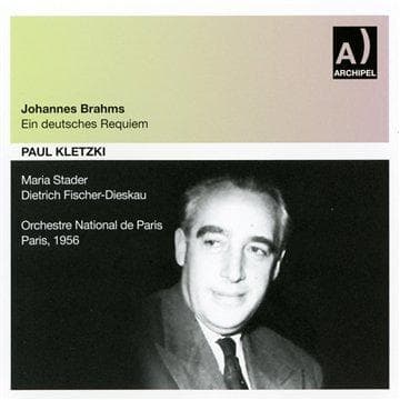 Stader, Dieskau, Rtf Orchestra / Kl - Brahms: Ein Deutsches Requiem (Pari