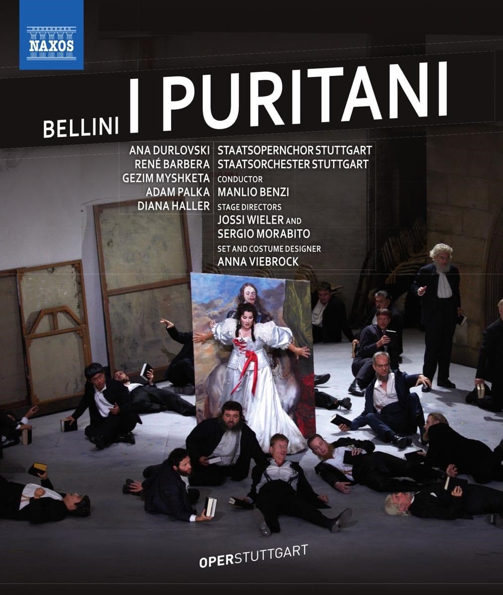 Roland Bracht, Adam Palka, Ana Durlovski, René Barbera, Staatsorchester Stuttgart, Manlio Benzi - Bellini: I Puritani (Blu-ray)