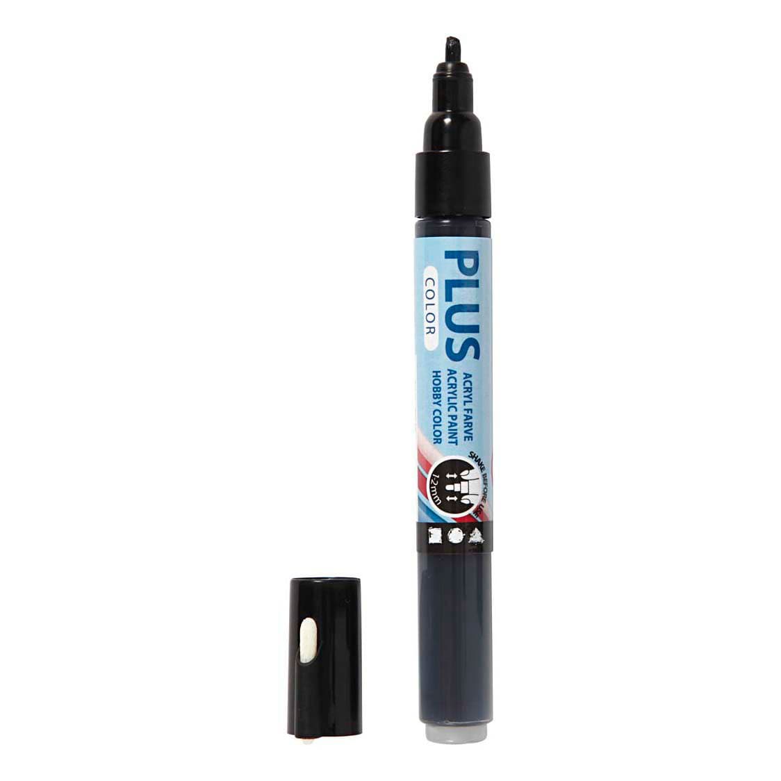 Plus Color Marker 1-2mm - Zwart