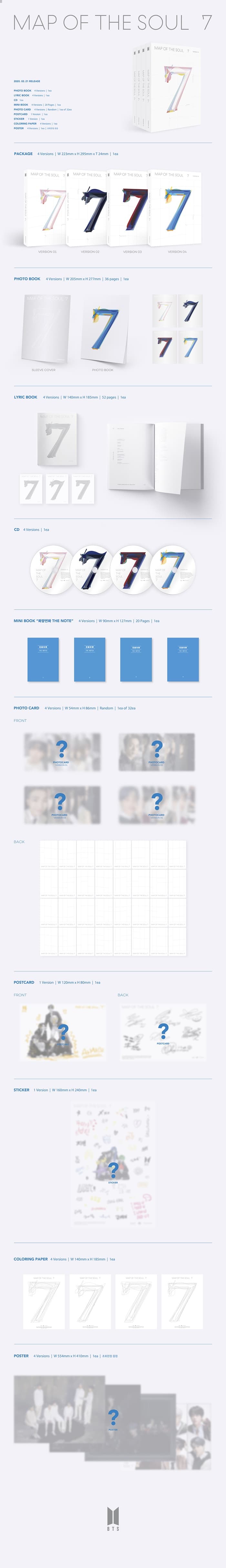 BTS - Map Of The Soul: 7 (CD) (Limited Edition) (Limited Edition)