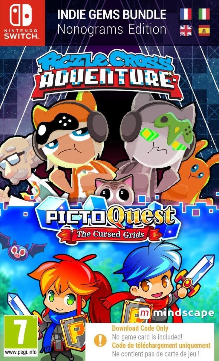 Piczle Cross Adventure & PictoQuest: Puzzle Bundle (Code In a Box) (SWITCH)