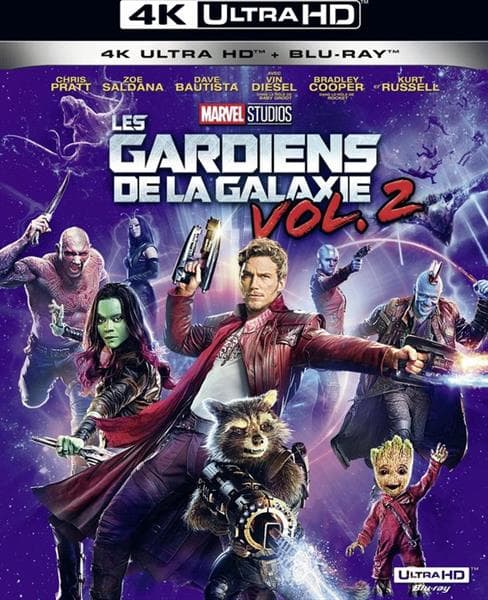 Guardians Of The Galaxy 2  (4K Ultra HD Blu-ray) (Import geen NL ondertiteling)