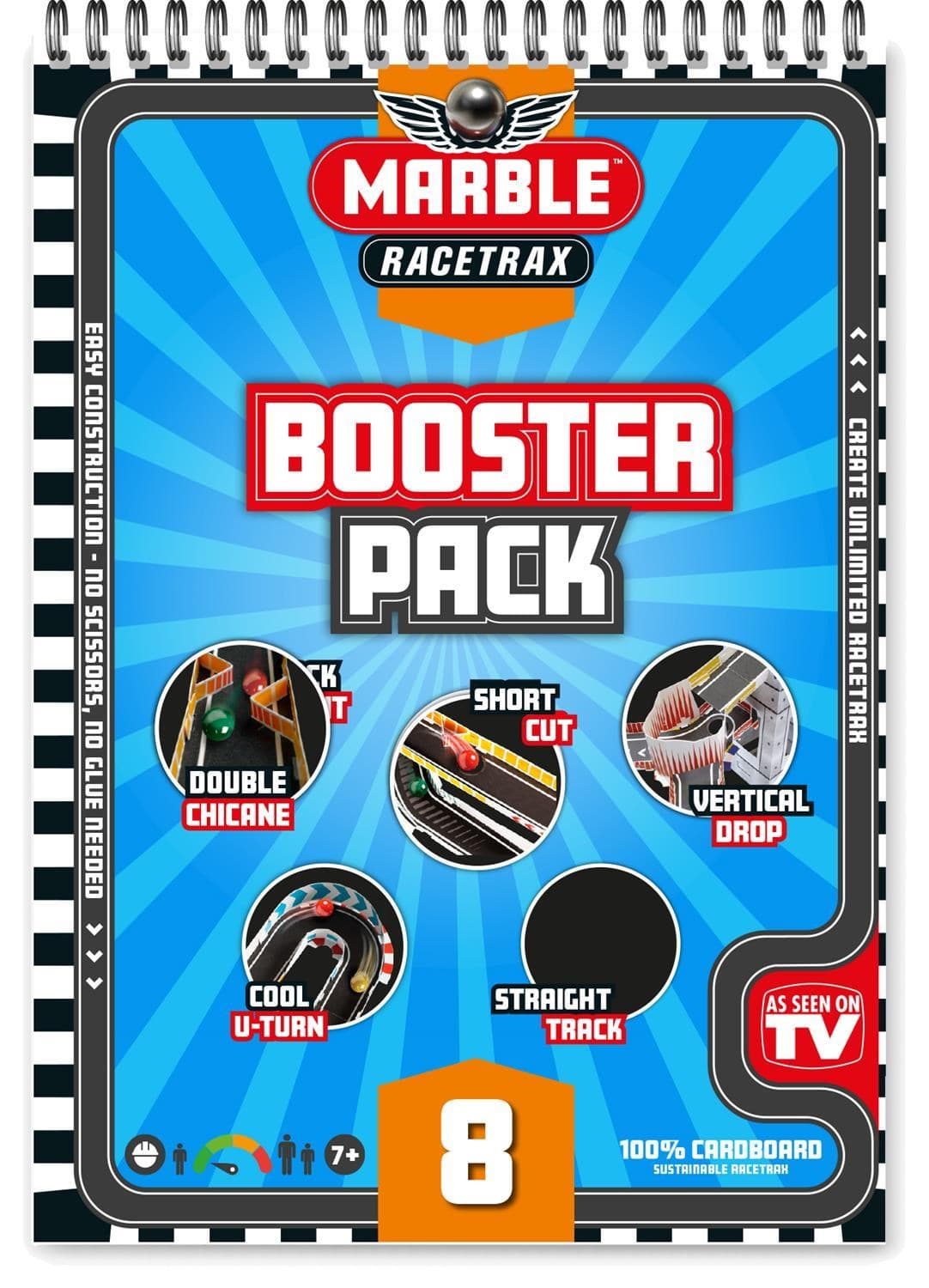 Marble Racetrax - Knikkerbaan (Booster Pack Uitbreidingspakket 8 Sheets) (Uitbreiding)