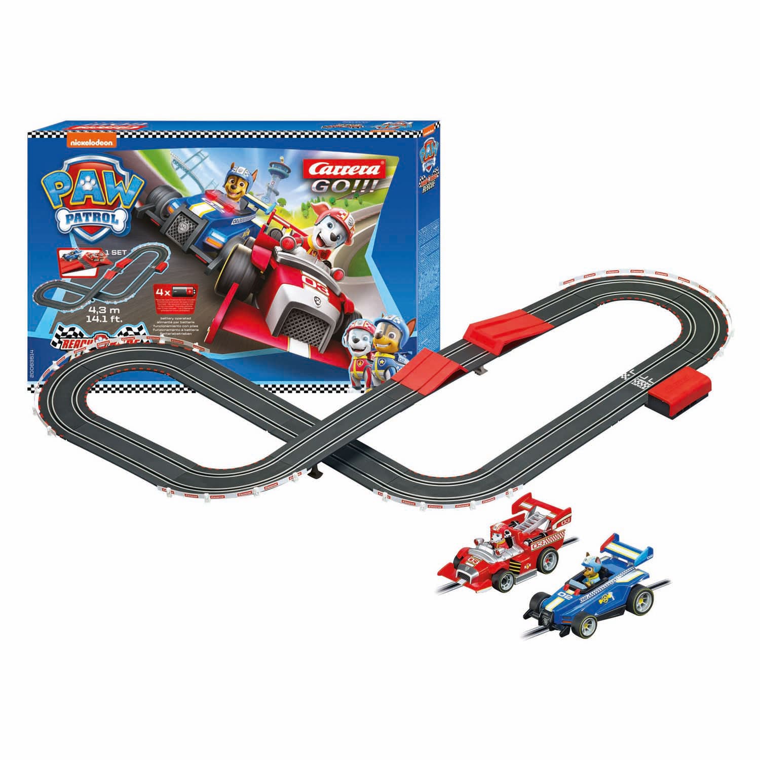 Carrera GO!!! Racebaan - PAW Patrol Ready Race Rescue