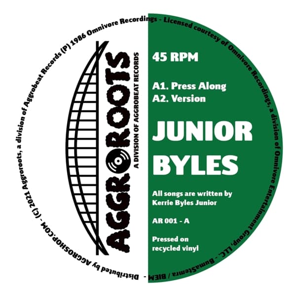 Junior Byles - Press Along/Thanks And Praise (12" Single)