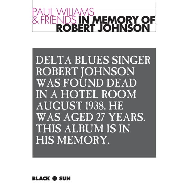 Paul Williams & Friends - In Memory Of Robert Johnson (CD)