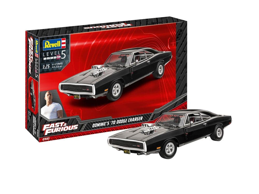 Revell Modelbouwpakket Fast & Furious - Dominics 1970 Dodge Charger 1:25 - 117dlg.