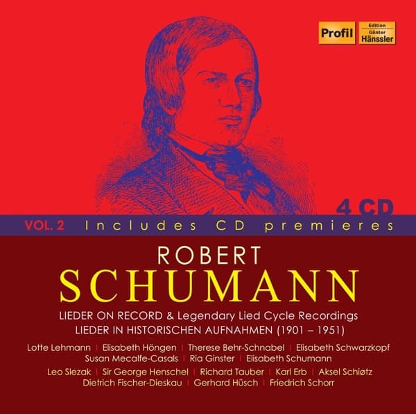 Dietrich Fischer-Dieskau, Gerhard Husch - Schumann: Lieder On Record & Legendary Lied Cycle Recordings Vol. 2 (Lieder In Historischen Aufnahmen (1901-1951) (4 CD) (Remastered)