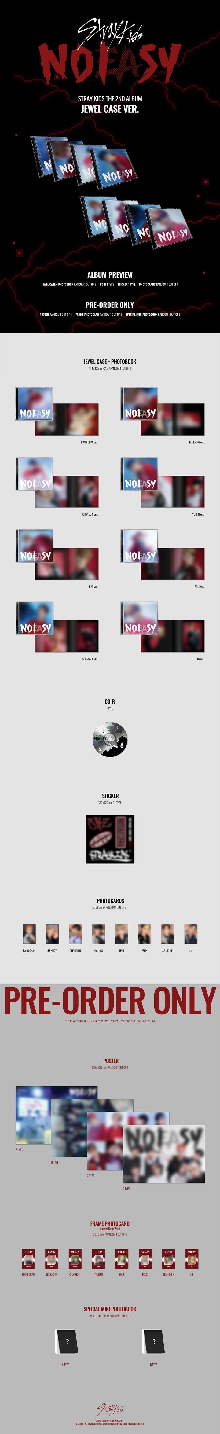 STRAY KIDS THE 2ND ALBUM [NOEASY] (JEWEL CASE VER.)