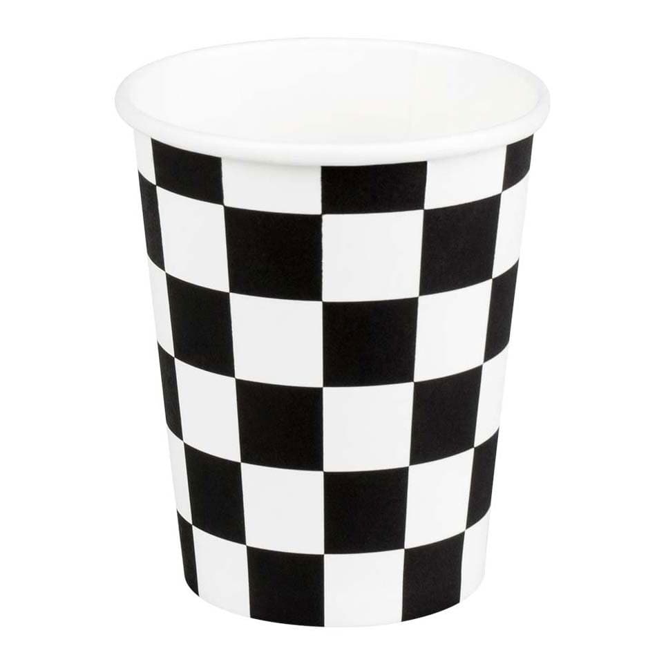 Papieren Bekers Race 250ml, 10st.