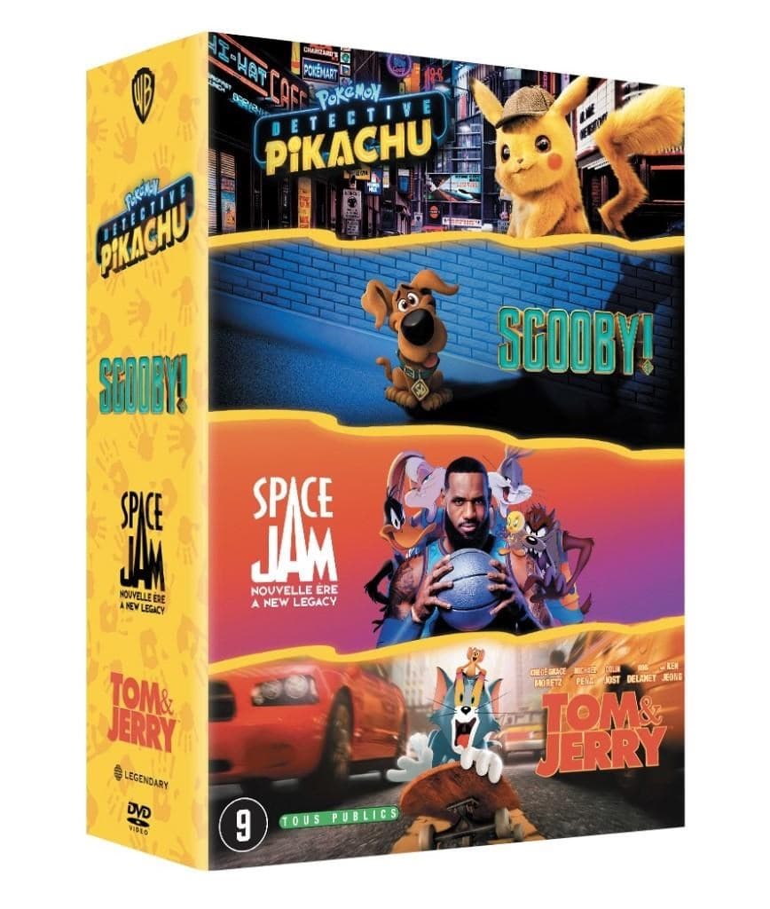Space Jam - A New Legacy + Scoob! + Tom & Jerry + Detective Pikachu (DVD)