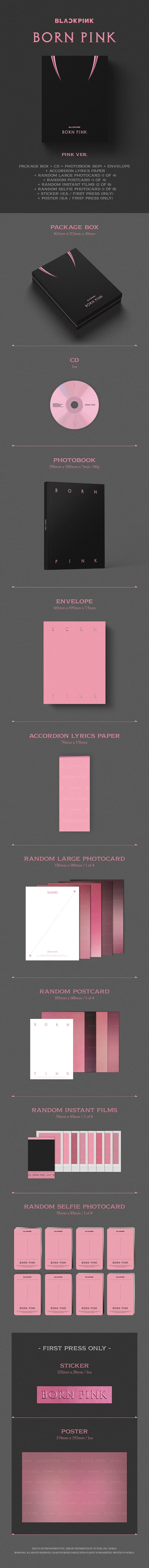 BLACKPINK 2ND ALBUM [BORN PINK] BOX SET VER. (PINK VER./ BLACK VER.