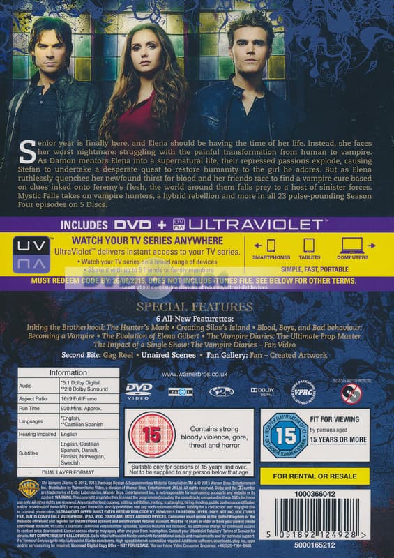 Vampire Diaries, The - Season 4 (Import)