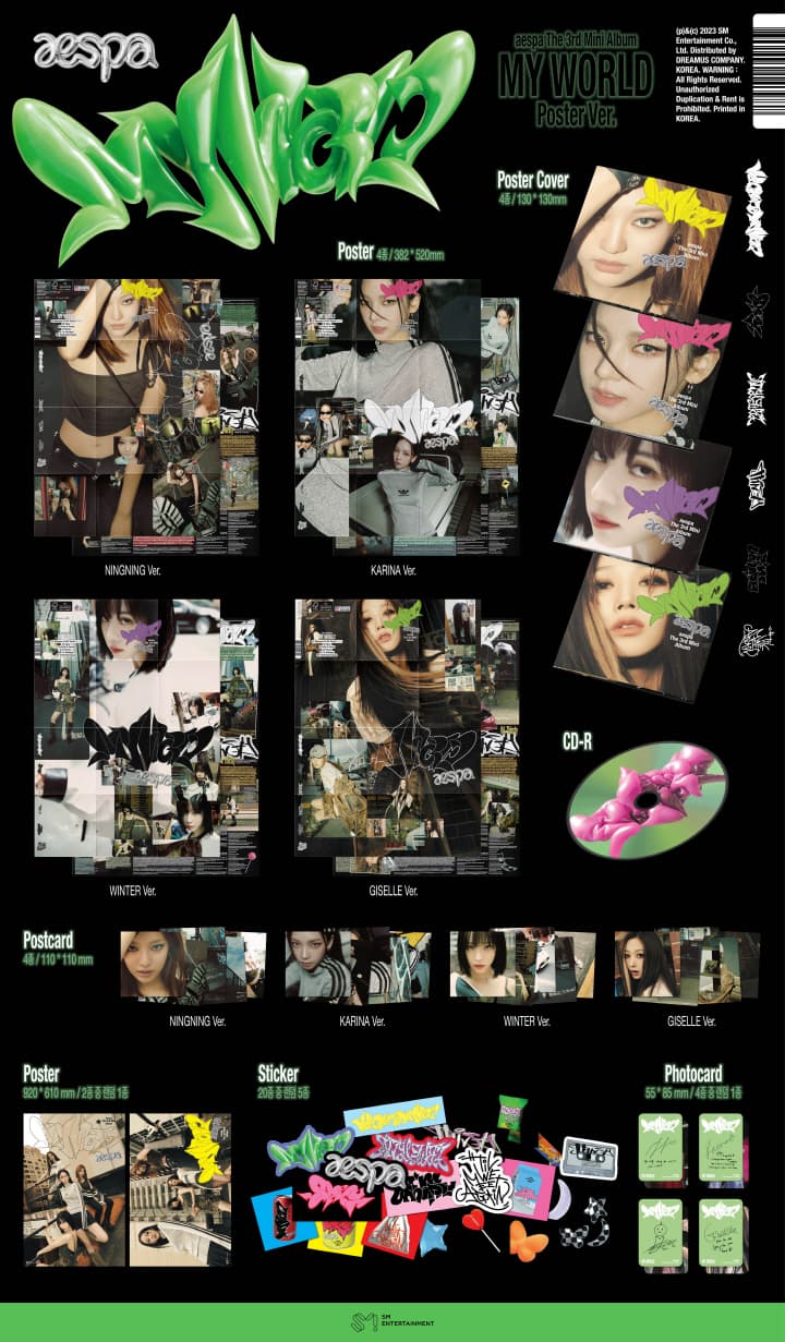 AESPA MY WORLD (3RD MINI ALBUM) [POSTER VER.]