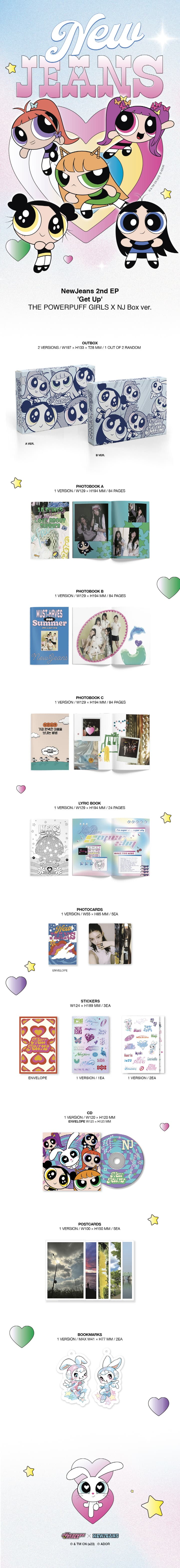 Newjeans - Get Up - The Powerpuff Girls X Nj - Box Version