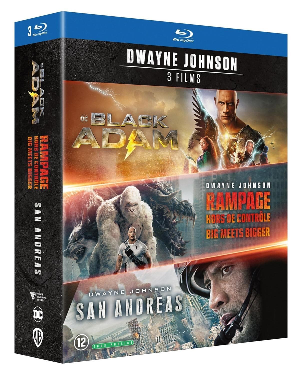 Black Adam + Rampage - Big Meets Bigger + San Andreas (Blu-ray)