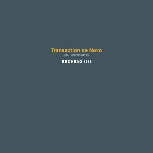 Bedhead - Transaction De Novo (LP) (Coloured Vinyl) (Limited Edition)