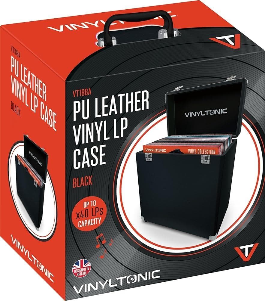 Vinyl Tonic PU Leather LP Case Black (With Vt04A)