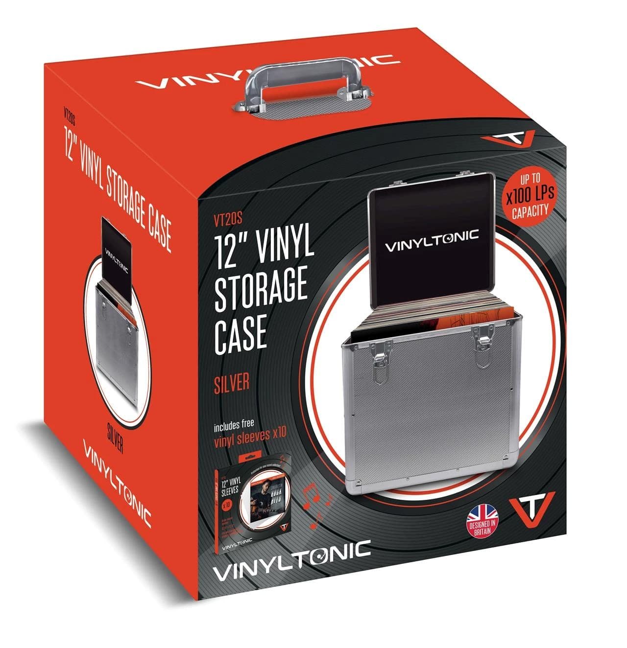 Vinyl Tonic PU Leather LP Case Black