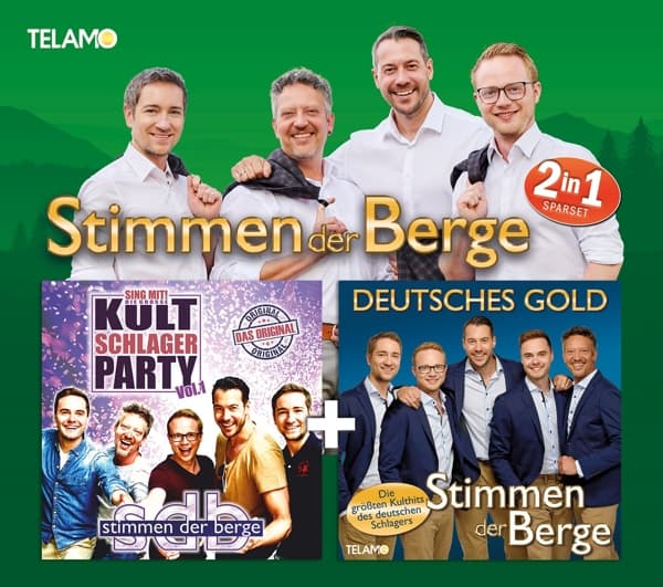 Stimmen Der Berge - 2 In1: Sing Mit! Die Große Kultschlager Party Vol.1 / Deutsches Gold (CD)