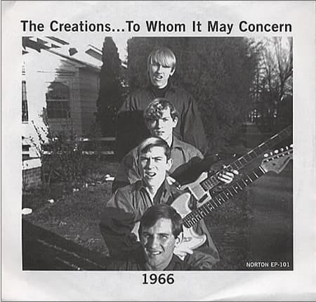 Creations - To Whom It May Concern (7" Single)