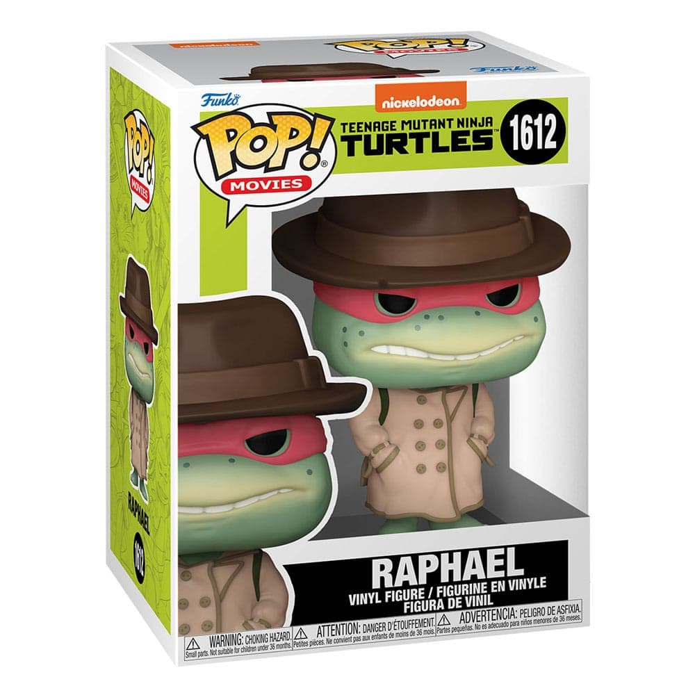 Teenage Mutant Ninja Turtles Pop! Movies Vinyl Figure Raphael W/coat & Hat 9 Cm