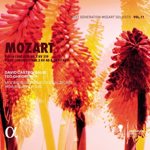Teo Gheorghiu, David Castro-Balbi, Mozarteumorchester Salzburg, Howard Griffiths - Mozart: Violin Concerto No. 5 Kv 219, Piano Concertos Nos. 3 Kv 40 & 14 Kv 449 (CD)