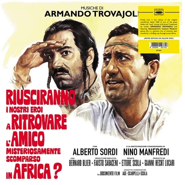 Armando Trovajoli - Riusciranno I Nostri Eroi A Ritrovare L'Amico Misteriosamente Scomparso In Africa? (LP) (Coloured Vinyl)